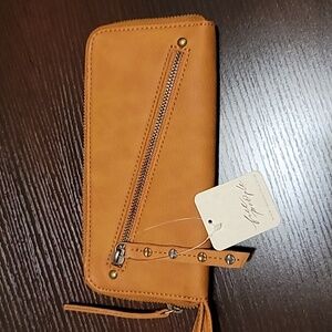 Free People vegan leather wristlet/wallet